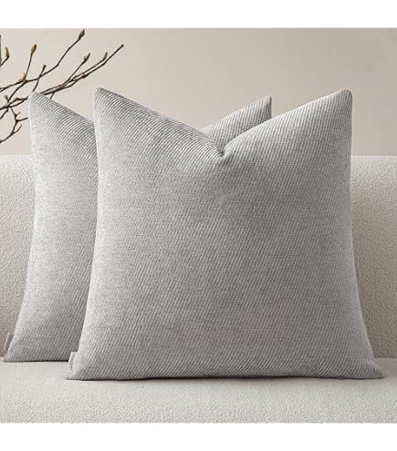 Set Of 4 African Mud Cloth Print Pillow Covers 18x18 Inch - Vintage Style Square Cushion Covers For Sofa & Bed