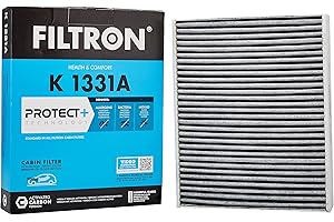 FILTRON K 1331A Filtr Powietrza z Węglem Aktywnym, Filtr Kabinowy do Samochodów, Redukuje Szkodliwe Zanieczyszczenia, Alergeny i Nieprzyjemne Zapachy