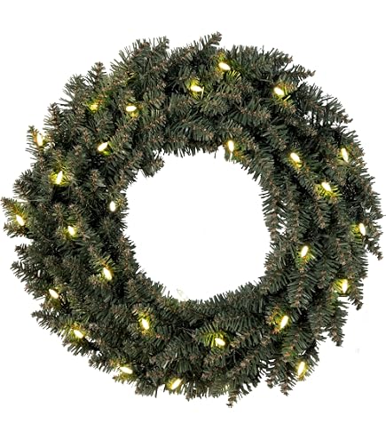 Wardy Decoration Ring Ghirlanda LED Fizzy - 50 Luci Bianco Caldo - Diametro 45 Cm