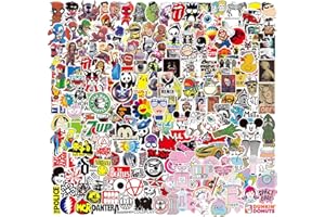 NEULEBEN Decalcomanie adesive (400 pezzi), adesivi in vinile per laptop per bottiglie d'acqua, skateboard, bagagli, moto, telefono, parete, toppe per feste fai da te Cool Decal