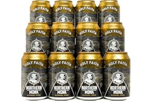 Northern Monk Brew Alcohol Free Beer, Holy Faith Pale Ale Non-Alcoholic, 0.5%, Vegan, 12 x 330ml Cans