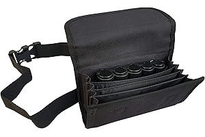 Claire-FONCET Sacoche Monnayeur Pièces Euro-Portefeuille Serveur Restauration Pratique - Toile Tissu Polyester-Monnayeur 5 Pièces Euro- Fermeture Aimants -Bars, Restaurants, Commerçants