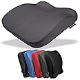 Medipaq Memory Foam Seat Cushion - 1x Memory Foam Cushion to Improve Posture - Seat Cushion for Office Chair - Car Seat Cushions - Wheel Chair Cushions - Breathable 3D Mesh Grey