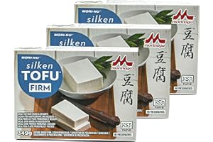 MORI-NU Mori-No - 3er Pack Silken Tofu Firm in 349 g Packung - Seidentofu hergestellt aus ausgesuchten Sojabohnen