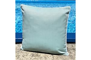 heimtexland ® Outdoorkissen Dekokissen Schmutz- und Wasserabweisend Outdoor Garten Kissen Lotus Effekt 45x45 Mint Typ676