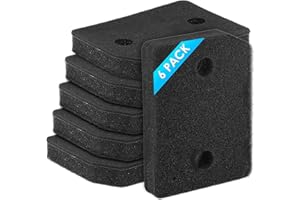 BRUVISH (6 Piezas) 9164761 Filtros de secadora compatibles con la secadora con bomba de calor de la serie T1 de Miele, filtro de intercambiador de calor fino y grueso, filtro para secadora Miele 207x157x30 mm