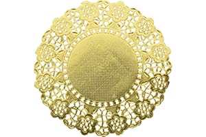 Garcia de Pou Round Doilies, 14 cm, Litos metal, Gold, 14 x 30 x 30 cm