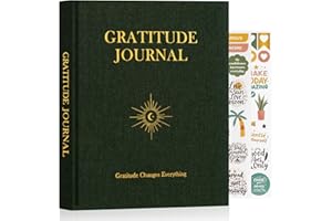 Lanpn Dzienny dziennik wdzięczności dla mężczyzn i kobiet, 4-miesięczny planer uważności i afirmacji, 19,8 cm x 23,4 cm, 5-minutowy wdzięczny pamiętnik, refleksja kierowana z podpowiedziami