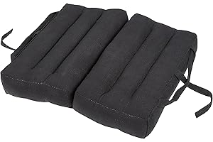 Handelsturm Thaikissen Faltbares Sitzkissen 40x40 für Entspannung, Meditation oder Yoga (schwarz Uni)