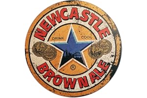 SWIFT GIFT UK Letreros redondos de madera, fijaciones incluidas, accesorios de bar para el hogar, pub o jardín al aire libre, ideas de regalo, letreros de cerveza de madera para