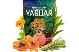 Yaguar Papaya 0,5kg | Yerba Mate Yaguar Papaya 0,5kg – tradycyjna pobudzająca yerba mate | Herbata Yerba Mate z Brazylii | 500 g