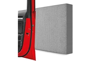 ‎STRACKS STRACKS® 4X Garagen Wandschutz je 40 x 20 x 3cm Extra Dicker Türschutz – Für Ihr Auto und die Garagenwand – Selbstklebender Türkantenschutz – 4er Set Karomuster, grau