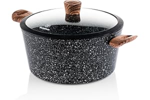 Westinghouse Poêle/Casserole Induction - Ø 28 cm - Marbre Noir - Edition Spéciale - Avec Couvercle