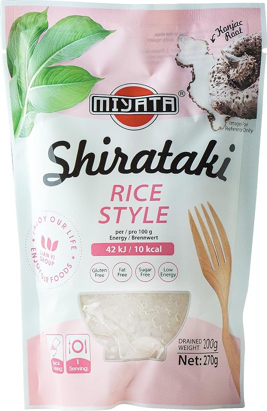 Miyata Shirataki Reis Style, aus Konjakmehl, 1er Pack (1 x 270 g)