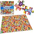 Unlösbares Puzzle | Bonbons 2-in-1 Motiv | 500 Teile - wie 1000 Teile schwer, da beidseitig Bedruckt | Das unmögliche Puzzle,