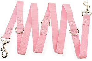 Maximum Pet Products Police style Pink dog training lead 6ft Multiple colours 6ft/1.8m