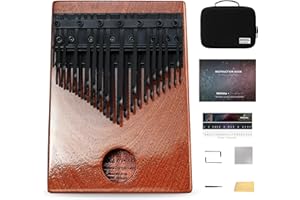 MOOZICA Kalimba cromática de 36 teclas, diseño simétrico de doble capa, 36 dientes piano de pulgar Kalimba profesional, regalos de instrumento Kalimba de caoba premium (BKS36-N)
