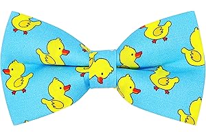 OCIA Pajaritas Hombre Originales Pajarita De Algodón Con Diseño Patrón de Dinosaurios Patos Pre-Atado Para Adultos Niños Fiesta