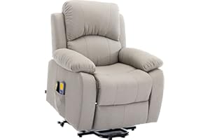 Astan Hogar Sillón Relax con Función Auto-Ayuda (Levanta Personas), Reclinación Eléctrica, Masaje Y Termoterapia, Modelo Ramón AH-AR30920AR