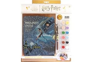 Diamantiny Harry Potter – Wizarding Foundation Flying Car – Kit crea il Mosaico, Attività Crystal Art, Diamond Painting, 1 Quadro A4, Multicolor, 21 x 29,7 cm, 21014