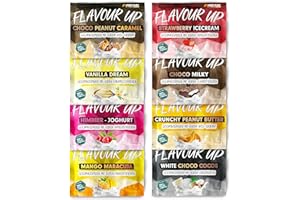 ‎PROFUEL Geschmackspulver MIX PACK mit 8x30g Proben, 8 unglaublich leckere Flavours, nur 8-14 kcal pro Portion, Aroma & angenehme Süße, vielseitig einsetzbar für Lebensmittel & Getränke, FLAVOUR UP