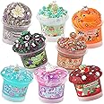 8 Pack Textures Slime Kit for Kids, Slime Variety Pack Different Textures, Includes Butter Slime, Cloud Slime, Water Slime & Bingsu Slime, Slime Party Favors for Girls & Boys Hallowmas