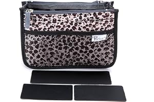 Periea - Organiseur de Sacs à Main - Chelsy Prime - 14 Couleurs Disponibles - Petit, Moyen ou Grand (Léopard d'or, Petit)