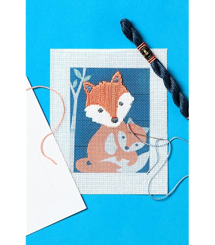 Kit Canevas Chaton Joueur 15x20 Cm – Marque Distrifil – Tout Inclus Pour Broder