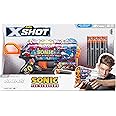 XSHOT Skins Sonic the Hedgehog Blaster – Foam Dart Blaster with Air Pocket Technology, 27m Range, Customizable Sonic Design, Easy Reload, for Kids and Collectors