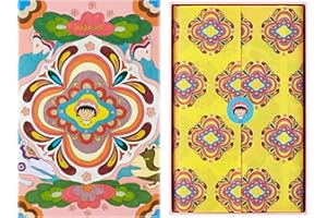 Moleskine Momoko Sakura limitowana edycja planer tygodniowy na lata 2024-2025, z pudełkiem na prezent, twarda okładka, duży (12,7 cm x 21 cm), kwiatowy maruko, 208 stron