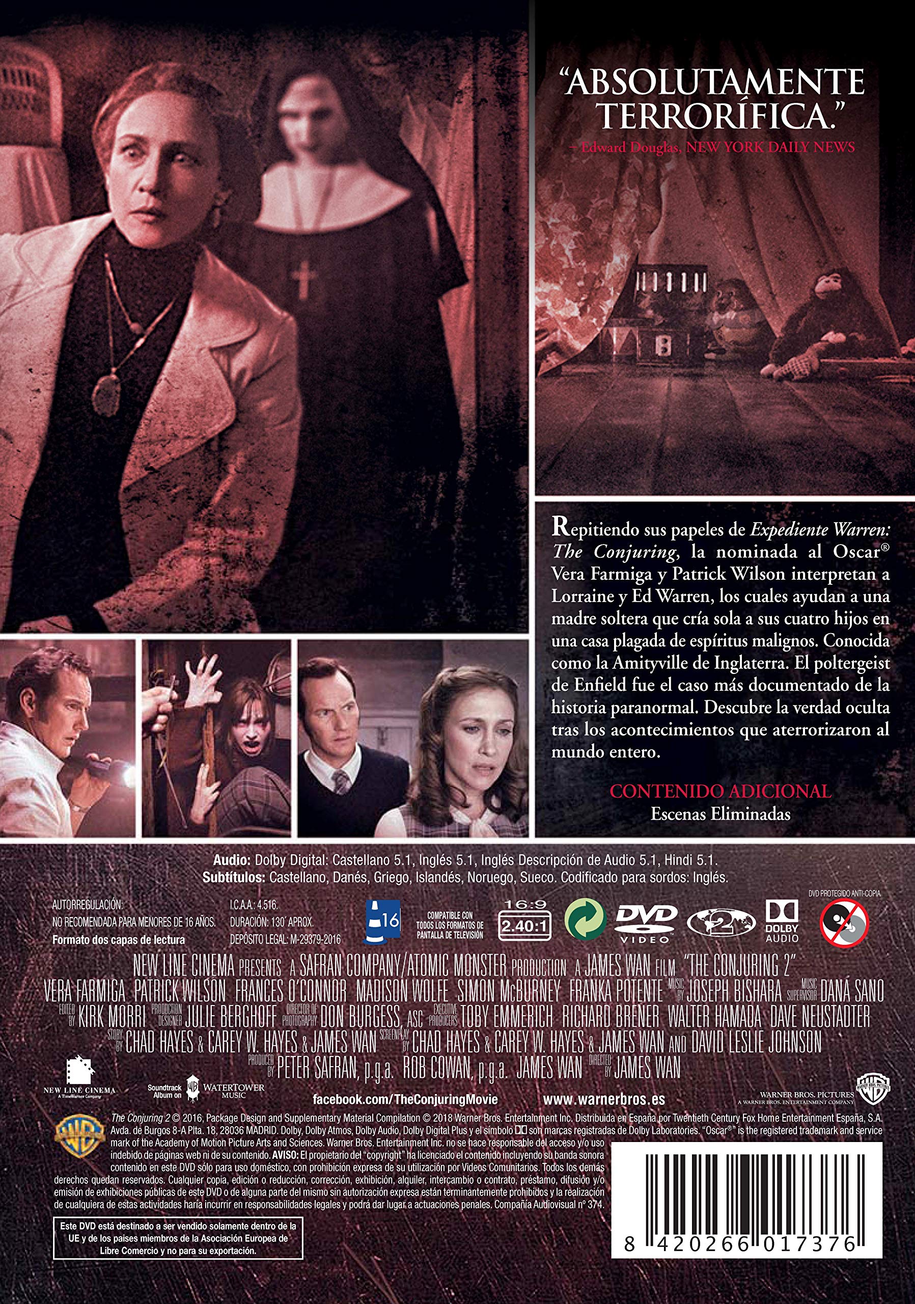 Expediente-Warren-El-Caso-Enfield-The-Conjuring-Halloween-DVD