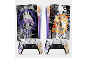 FFRAME Sticker for PS5 Ninja, Standard Disc Edition, Console and controllers, Manga Skin Ninja (2 Controllers)