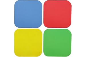LUSOFIE 4 Pezzi Gomma Apriscatole Pinza pad Quadrato Gomma Colorata Apriscatole Tappetino Isolamento Termico Antiscivolo Tappetino Domestico Multifunzionale Sottobicchiere