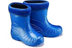 ESTRO Kalosze Dziecięce Obuwie Przeciwdeszczowe - Ocieplane Kalosze dla Dzieci z Ciepłą Podszewką Dziecięce Kalosze Przeciwdeszczowe Buty dla Dzieci K050