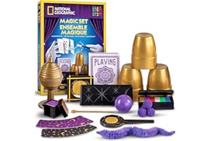 Blue Marble National Geographic Set de Magia para Niños - 45 Trucos de Magia con Instrucciones en Video Paso a Paso de un Mago Profesional, Juguetes Educativos para Niños y Niñas