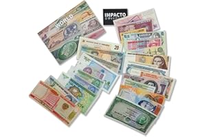 World Banknotes - 25 olika utländska sedlar, valuta, ocirkulerade.