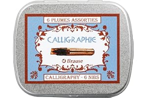 Brause 21000B Brause - Bolígrafo de caligrafía (6 unidades)