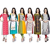 1 Stop Fashion Women's Crepe Straight Kurta