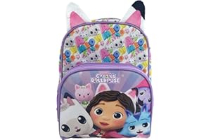 CYPBRANDS CyP Brands-Gabby, Mochila, Preescolar, Material Escolar, Backpack, Bolso infantil, Color morado, Producto Oficial