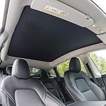 Pare-soleil Toit Tesla Model Y ThinsGo - Protection UV, Blanc, Pour 2021-2024, Lot De 2