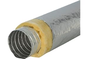 INTELMANN GMBH Intelmann, tubo flessibile in alluminio termicamente isolato, tubo ventilazione, 10 m