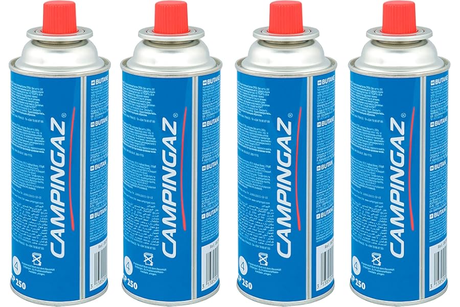 Campingaz CP 250 Valve Gas Cartridge, for Camp Bistro and Festivo Camping Stoves, Compact and Resealable Canister
