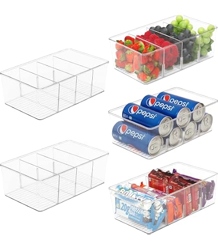 Set Di 10 Organizer per Frigorifero,Organizer Da Cucina(2