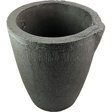 Grafietsmeltkroes 2 Kg Grafiet Smeltkroes Binnendiameter 44 mm Grafiet Pot van Dubbele Beker Hoogte 155 mm Grafiet Oven Gieten voor Smelten van | NL