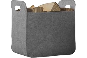 ‎RUBBERNECK Rubberneck Felt Basket Storage Basket with Handles Square Dimensions 25 x 35 x 35 cm.
