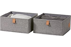 LOVE IT STORE IT Premium Schubladenbox 2-teilig - Organizer für den Kleiderschrank aus Stoff - Set mit zwei großen Boxen - Gr