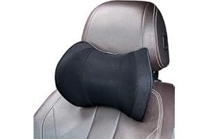 ‎ZATOOTO ZATOOTO Auto Kopfstütze Kissen Memory Foam - Autositz Nackenkissen zum Fahren, Komfortabel, Atmungsaktiv, Schwarz