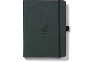 DINGBATS* NOTEBOOKS Dingbats* - Wildlife Squared Extra Large A4 Notebook - PU Leather Hardcover Journal for Work, Writing - Pocket, Elastic Closure, Pen Holder, Bookmark