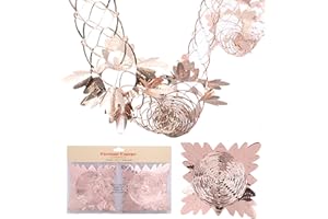 Christmas Concepts® Pack Of 2 9ft Foil Garland Festive Hanging Decorations - Christmas Decorations (Rose Gold)