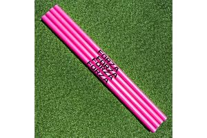 FORZA Hinder/smidighetstänger och klämmor – träningsstavar för hastighet och smidighet (endast stänger, rosa, 34 mm)